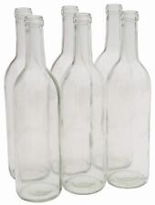- W5CL6 750ml Glass Bordeaux Wine Bottle Flat-Bottomed Cork Finish - Case of ... picture