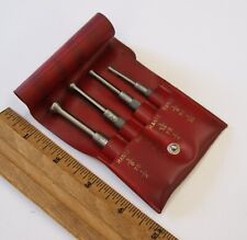 Vintage Lufkin 78-S Small Hole Gauge Set w/ Pouch 4 PC USA Made, READ, BN2708 picture