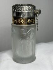 Rare Antique R. Lalique Frosted Glass Perfume Atomizer With Nude Muses (G3) picture