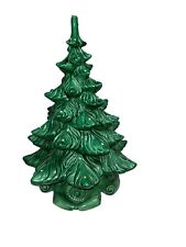 Vintage Atlantic Mold Ceramic Christmas Tree with Musical Base NOT WORKING 17
