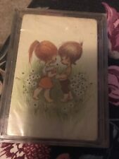 Vintage Stardust Boy And Girl With Flowers Playing Cards Sealed Deck picture