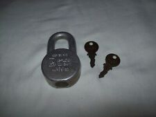 Vintage American Lock Padlock Series H10 Hardened USA With Two Star brand Keys picture