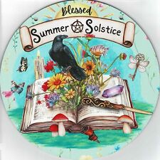 Wooden Sign - Blessed Summer Solstice - approx. 7.87