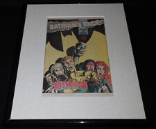 The Outsiders 1987 DC Batman's Back Framed 11x14 ORIGINAL Advertisement picture