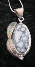 Navajo Sterling White Buffalo Necklace #844 SIGNED picture