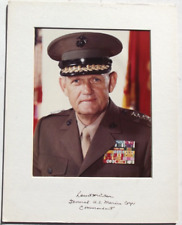 General Louis Wilson Marine Corps 26th Commandant Medal of Honor Autograph picture