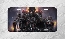 Medieval Villain Knight Sword Death Metal  License Plate Auto Car Tag  picture