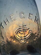 Incredible Antique The Gem CFJ Co. Super hammered Whittle Jar picture