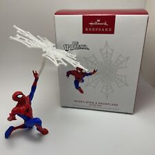 2023 Hallmark Spidey Spins a Snowflake Marvel Spider-Man Keepsake Ornament picture