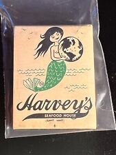 MATCHBOOK - HARVEY'S SEAFOOD HOUSE - MERMAID - NEW YORK, NY - UNSTRUCK picture