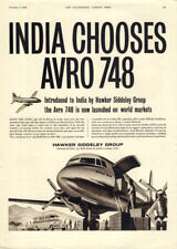 India Chooses Hawker Siddeley Avro 748 airliner ad 1959 picture