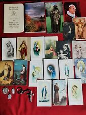 ~25~ Vintage Catholic Collectables Booklets Holy Prayer Cards Keychain Ephemera  picture
