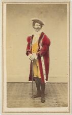Actor Tinted Costume Brattleboro, Vermont 1860s CDV Carte de Visite V971 picture