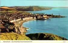 Postcard Aberystwyth The Three Bays from Constitution Hill [co] picture