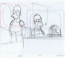 Simpsons Homer 2006 Original Art w/COA Animation Production Pencils HABF19 SC8 picture