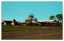 Vintage Portland Municipal Airort, Airplanes, Portland, ME Postcard picture