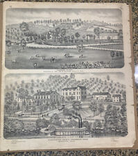 vintage Marietta, Ohio drawings Ohio River, Steamboats, Livery, Danbury Place picture