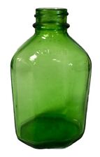Vintage Squibb Green Glass Medicine Bottle. Made In USA 4.25 picture