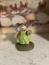 wee forest folk M-321 Poppy’s Bubbles (green Dress) Retired picture