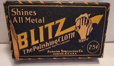 BLITZ The Polishing Cloth  Shines All Metals  Box and Cloth Vintage 1920s picture