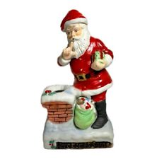Vintage 1977 Grenadier Here Comes Santa Chimney Whiskey Decanter Shipped Empty. picture