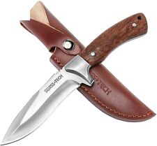 Swiss+Tech Fixed Blade Knife w/Sheath Full Tang w/Stainless Steel Blade 4.8 inch picture