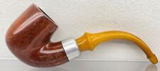 Vintage WDC Wellington Imported Briar Estate Tobacco Pipe Wood Engraved Silver picture