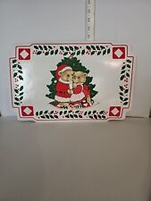 Vintage Town & Country 4 Piece Vinyl Place Mats  Christmas Bears  picture