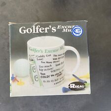 Golfer's Excuse Mug Golf Coffee Cup, Regal Jewelry New Open Box picture