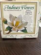 Andrea by Sadek White Magnolia with Bud NEW IN BOX picture