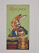 RARE Vintage Brer Rabbit’s Gold Label Molasses Recipes 1930 Antique picture