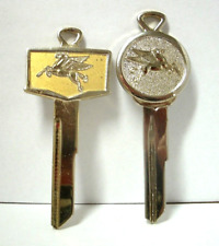 Vintage Mobile Oil Pegasus Key Blank Set A&B for All 1970's GM Vehicles-REDUCED picture