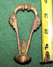 VINTAGE SOLID BRASS VICTORIAN HANGING LOOP FINIAL FOR PAN LIGHT CEILING FIXTURE picture