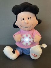 Gemmy 2009 Peanuts Lucy With Snowflake 9” Plush Light Up Music picture