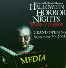 Halloween Horror Nights Tales Of Terror Haunted House Attraction Media Pass 2002 picture