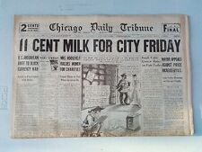 Chicago Daily Tribune Newspaper HALLOWEEN OCTOBER 31st 1933 picture