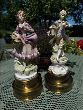 Victorian~MCM~Porcelain~Boy or Girl Figurine Statues~Probably were  Lamps~G13 picture