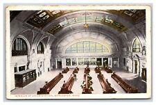 Union Station Interior Worcester Massachusetts MA 1915 WB Postcard V15 picture