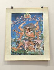 Tibetan Thangka Silk Print Painting Buddhist Deity  picture