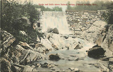 Vintage Postcard Rocks and Falls above Natural Bridge North Adams MA Berkshire  picture