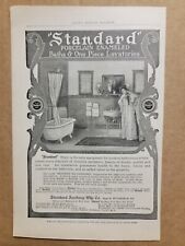 Original Vintage 1900's 1905 Print Ad Standard Sanitary Manufacturing Company picture