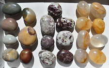 WHOLESALE Jasper / Rubellite / Quartz Mixed Polished Stones 22 pcs 3 kg  # 5199 picture