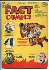 REAL FACT #1 1946-DC-1ST ISSUE-SIMON & KIRBY-HOUDINI-PARACHUTE COVER-vg picture