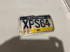 Expired Pennsylvania PA Motorcycle License Plate MC #XPS64 picture