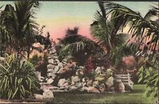 Postcard In The Rock Garden Hand Colored c1920s Sunny Scenes Inc picture