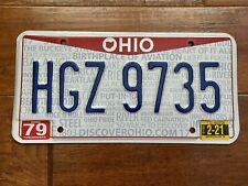 2021 Ohio License Plate Tag # HGZ - 9735 Tuscarawas County  picture