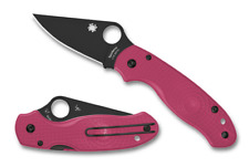Spyderco Knives Para 3 Lightweight C223PPNBK Pink FRN Black BD1N Pocket Knife picture
