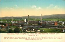 New York Endicott Tanneries Welt Factory Industry C1910 Stengel Postcard 22-4457 picture