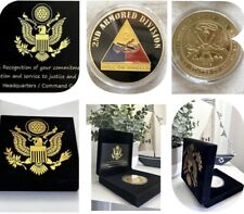 US ARMY 2nd ARMORED DIVISION Hell On Wheels Challenge Coin USA AMY picture