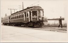 Vancouver BC Electric Railway 1402 Train 'sent by Ernie Plant' RP Postcard H31 picture